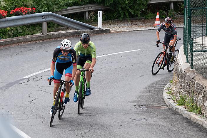 Matthias Mangertseder (GER, Team Felbermayr Simplon Wels), Stefan Kolb (AUT, Hrinkow Advarics Cycleang Team), Paul Buschek (AUT, Tirol KTM Cycling Team) Mühlviertler Hügelwelt Classic, Strassenrennen Königswiesen, Radsport