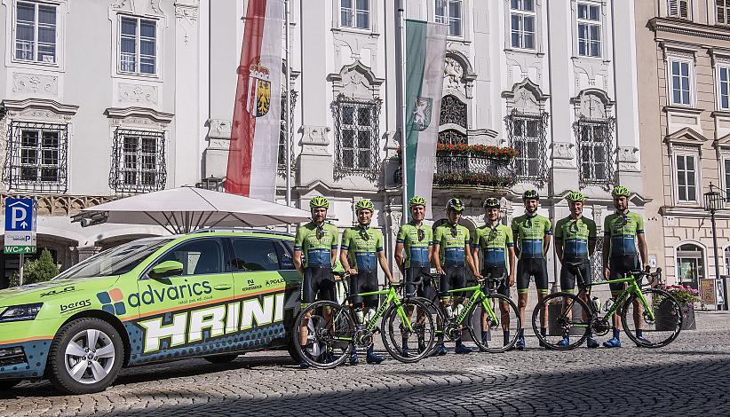 Stadtplatz Steyr, Rennrad in Oberösterreich, Team Hrinkow Advarics Cycleang,  Hrinkow Rennrad