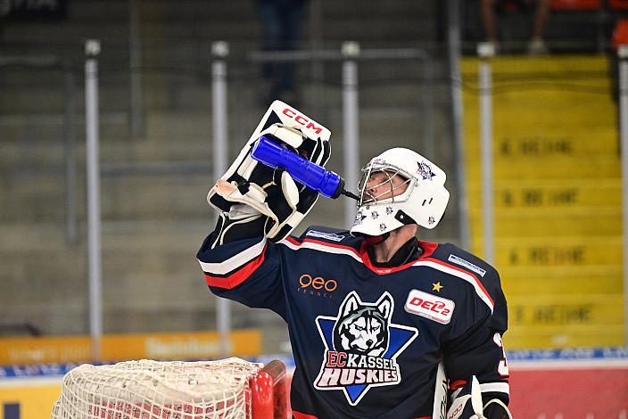 Tormann Brandon Maxwell (Kassel Huskies) Testspiel, Steinbach Black Wings Linz vs Kassel Huskies , Linz AG Eisarena 