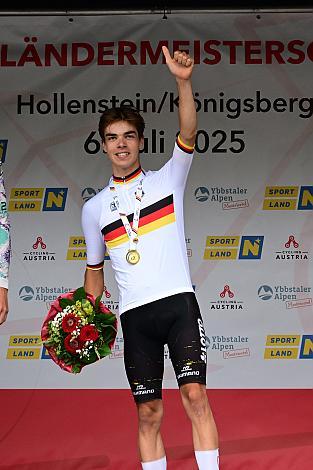 Sieger Mauro Brenner (GER, TEAM LOTTO KERN-HAUS PSD BANK) Drei Länder Meisterschaft U23,  Austria