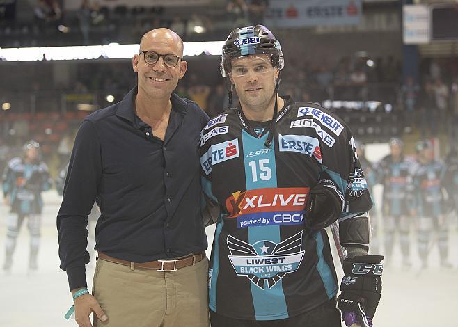  Spieler des Abends Kevin Kapstad (EHC Liwest Black Wings Linz) EHC Liwest Black Wings Linz vs HCB Suedtirol Alperia