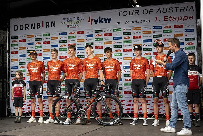 Tirol KTM Cycling Team 72. Tour of Austria, Präsentation der Teams, Dornbirn