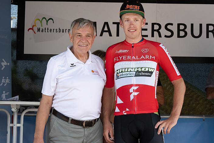 Rainer Kepplinger (AUT, Hrinkow Advarics) im im Roten Kronenzeitung Trikot des Liga Gesamtführenden, Edmund Berlakovich (LRV Burgenland),  Radsport, Herren Radliga, 60. Burgenland Rundfahrt