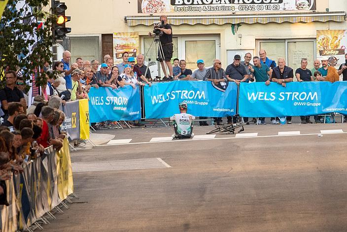 Lukas Pöstlberger (AUT, Bora - Hansgrohe) Innenstadtkriterim Wels, Radsport, Kriterium