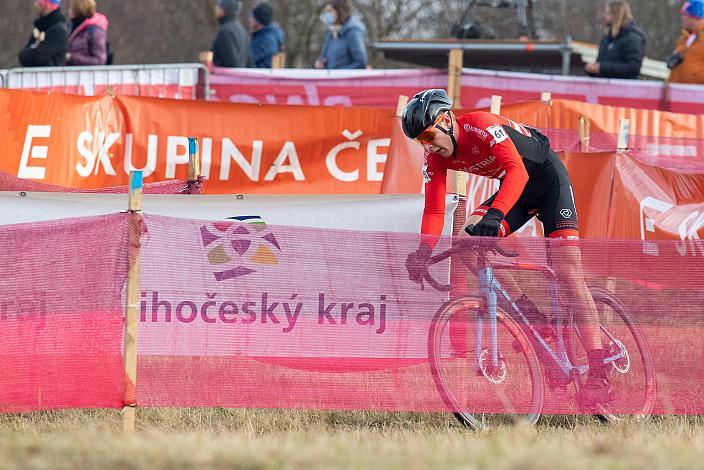 David Preyler (AUT, Team Österreich) Junioren, UCI Cyclocross World Cup, Tabor CZ 