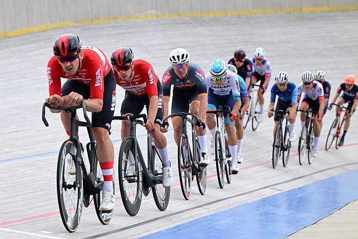 Omnium Meister Maximilian Schmidbauer (AUT, WSA KTM Graz), Hello Yellow Velodrom Linz, Rad Bahnstaatsmeisterschaft 2025