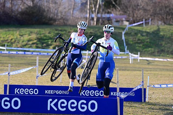 Cupgesamt Junioren Rosalie Denk (AUT, RC ARBÖ SPK Pernitz), Romana Slavinec (AUT, ARBÖ Rapso Knittelfeld)  Rad Cyclo Cross, ÖSTM/ÖM Querfeldein, Ciclo Cross, Cycling Austria, Maria Enzersdorf, NÖ