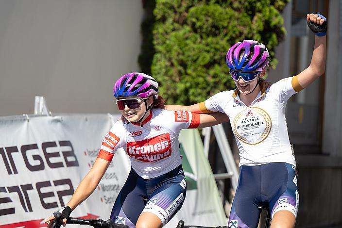 Elisa Winter (AUT, Union Raiffeisen Radteam Tirol), Amelie Cooper (GBR, Union Raiffeisen Radteam Tirol), Damen Elite, U23, Cycling League Austria Radliga, Mühlviertler Hügelwelt Classic Elite Damen, Königswiesen, OÖ