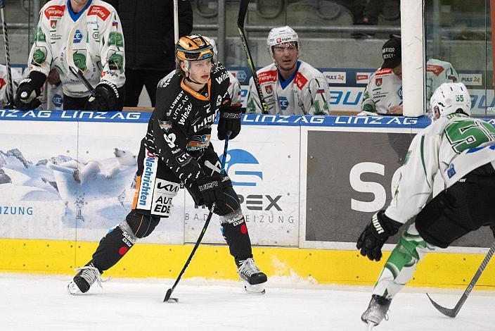Lorenz Lindner (Steinbach Black Wings Linz) Steinbach Black Wings Linz vs HK SZ Olimpija, 22. Runde, Trikot Movember, ICE Hockey League, Steinbach Black Wings Linz, Linz AG Eisarena 