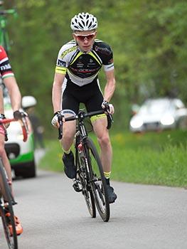 Daniel Lehner, Team Vorarlberg, in der Spitzengruppe, Wiesbauer Top Radliga 2015