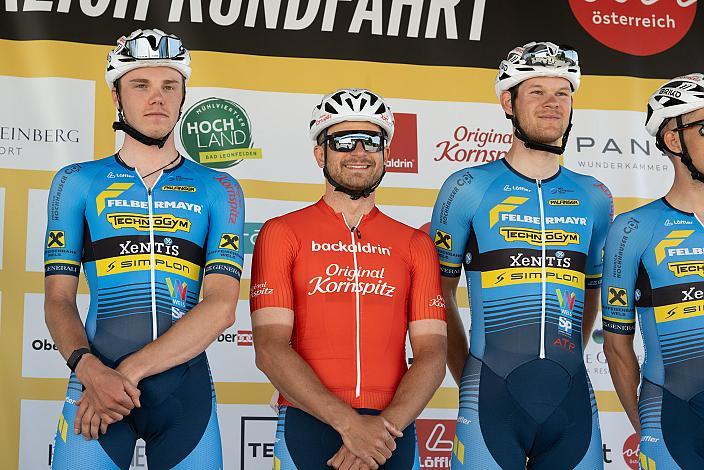 Emanuel Zangerle (AUT, Team Felbermayr Simplon Wels), Daniel Federspiel (AUT, Team Felbermayr Simplon Wels), Michal Kukrle (CZE, Team Felbermayr Simplon Wels)  1. Etappe Eferding - Geinberg, Int. Raiffeisen Oberösterreich Rundfahrt UCI Kat. 2.2