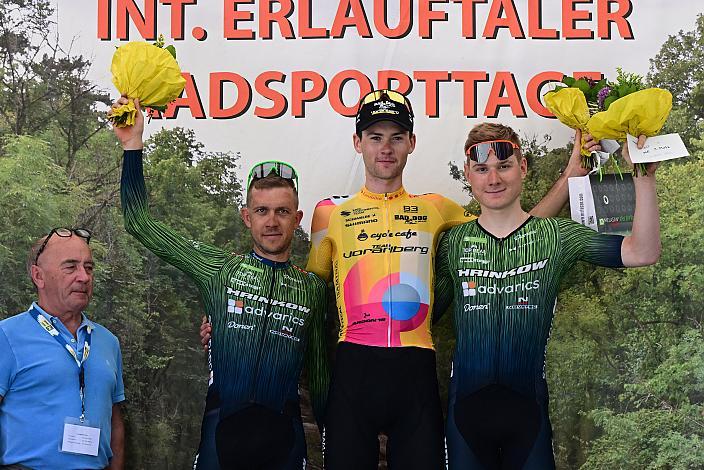 Podest Herren, 2. Platz Riccardo Zoidl (AUT, Hrinkow Advarics), Sieger Philipp Hofbauer (AUT, Team Vorarlberg), 3. Platz Valentin Poschacher (AUT, Hrinkow Advarics), Herren Elite, U23, Road Cycling League Austria