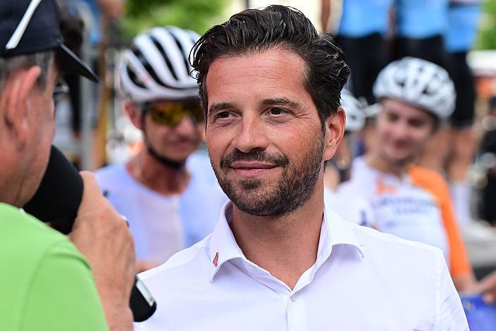 Mario Rossmann (Präsident Cycling Upper Austria, Oberösterreich) 1. Etappe Linz Hauptplatz - Pöstlingberg, Oberösterreich Rundfahrt