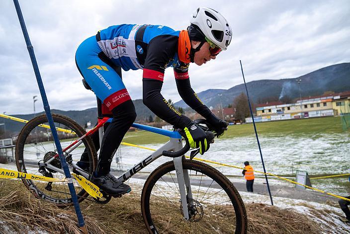 Sieger Junioren Moritz Doppelbauer (AUT, RC Arbö Wels) Rad Cyclo Cross, ÖSTM/ÖM Querfeldein Quer durch das Stadion