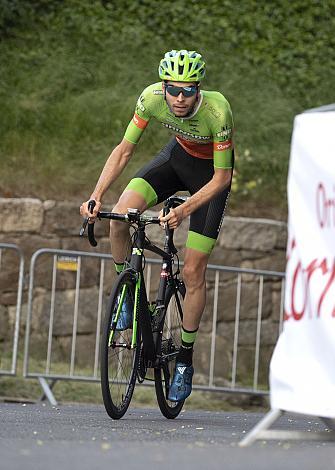 Jonas Rapp (GER, Hrinkow Advarics Cycleang) Linz Hauptplatz, Martinskirche,  Radsport 10. Int. OOE Rundfahrt Prolog