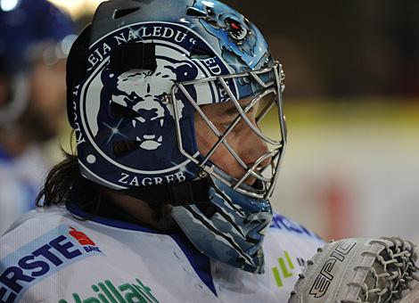 #33 Tormann Robert Kristan, Zagreb, Liwest Black Wings Linz vs. KHL Medvescak Zagreb