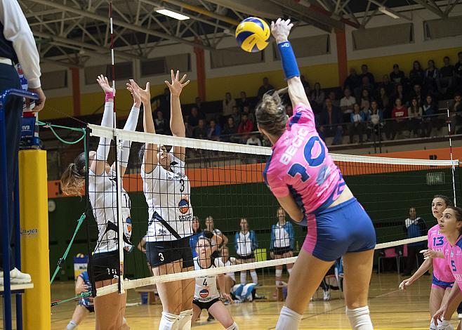 Jordan Tucker (SG Prinz Brunnenbau Volleys), Edina Begic (Saugella Team Monza),  SG Prinz Brunnenbau Volleys vs Saugella Team Monza, Volleyball, CEV Challenge Cup 