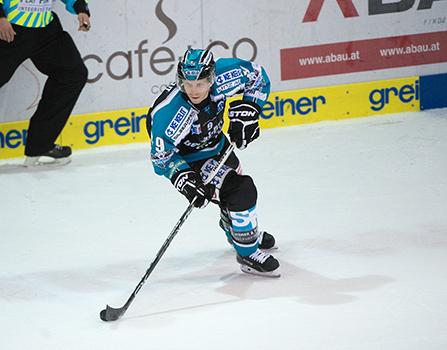 Jason Ulmer (EHC Liwest Black Wings Linz), EHC Liwest Black Wings Linz vs HC Orli Znojmo