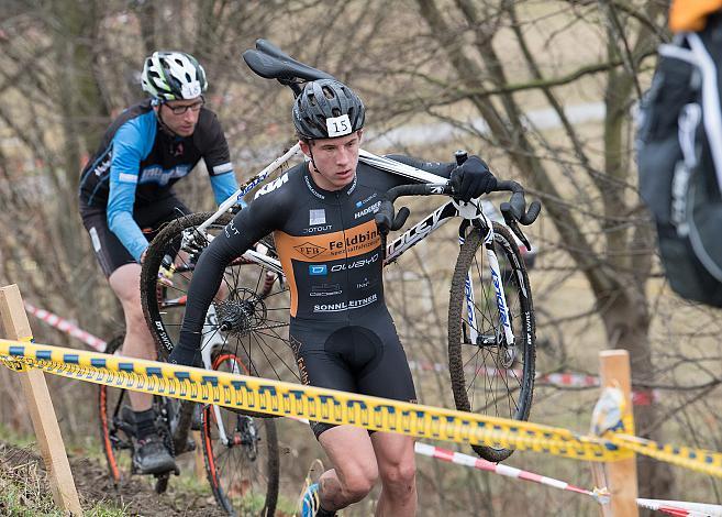 07.01.2018, St. Pölten, AUT, Rad Querfeldein Staatsmeisterschaft Elite Herren, 2018, St. Pölten, Niederösterreich, im Bild Marvin Hammerschmid (AUT, Team Feldbinder Owayo˽Ktm) //  during cycling cross championship, St. Pölten, Ni