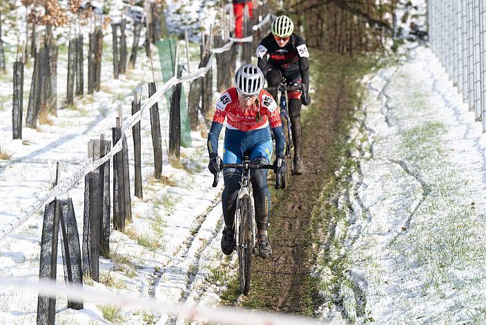 Sile Mair (AUT, Felbermayer Wels)  2.Platz Clara Sommer(AUT, ARBÖ PopaFlo Freistadt), Radquerfeldein GP um das Sportzentrum Gunskirchen, Rad Cyclo Cross,