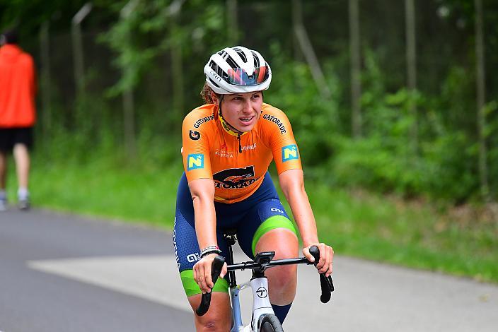 Im Trikot der Punktebesten Nika Bobnar (SLO, Team Slovenia), Amstetten, 2 Etappe Sportland NOE Kids Tour
