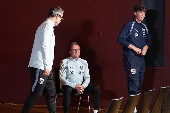 Ralf Rangnick (GER, ÖFB Teamchef), Michael Gregoritsch (AUT),  Training Windischgarsten, Nations League Qualifikation, 2026 - 2027