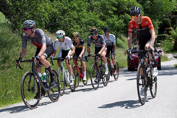 Die Ausreisser mit SKim Alexander Heiduk (GER, Team Lotto Kern Haus)  Florian Kierner (AUT, Tirol KTM Cycling Team), 3. Etappe Traun - Hinterstoder, Int. Raiffeisen Oberösterreich Rundfahrt UCI Kat. 2.2