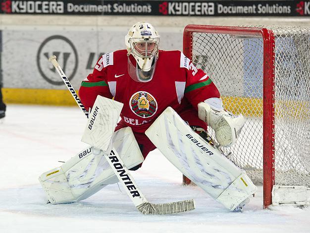 Vitali Koval, BLR, Tormann,  Oesterreich vs Weissrussland, IIHF Euro Hockey Challenge