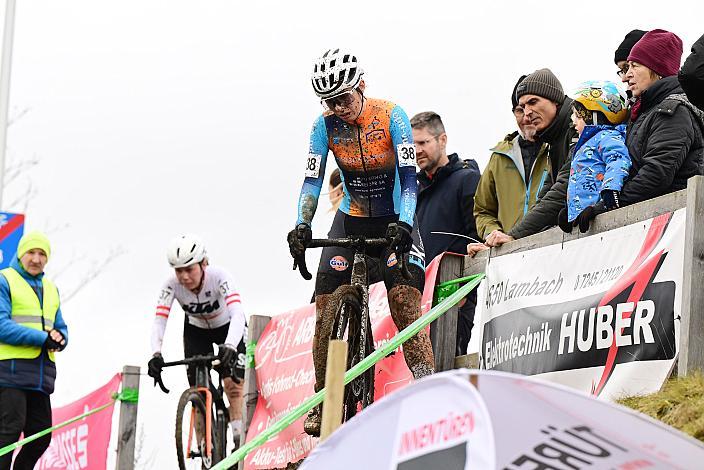 Nadja Heigl (AUT, KTM Alchemist bp Brenta Breaks), Maite Bartels (LUX, CT Atertdauls) Damen, 4.Radquerfeldein GP um das Sportzentrum Gunskirchen, Rad Cyclo Cross,