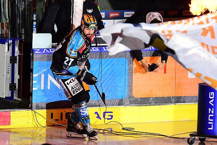 Spieler des Abends Shawn St.Amant (Steinbach Black Wings Linz)  Win2Day ICE Hockey League,  Steinbach Black Wings Linz vs Spusu Vienna Capitals,  Linz AG Eisarena