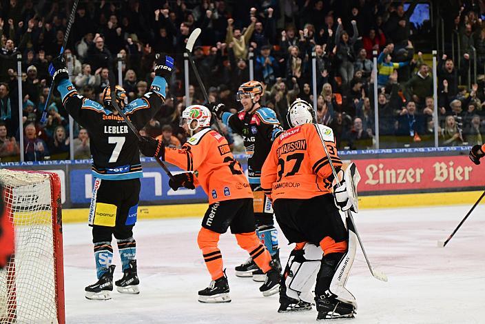 Tor in der Overtime, Win2Day ICE Hockey League,  5. Viertelfinale, Steinbach Black Wings Linz vs Moser Medical Graz 99ers,  Linz AG Eisarena 