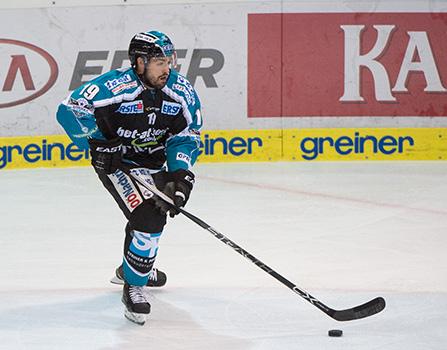 Andrew Jacob Kozek  (EHC Liwest Black Wings Linz)EHC Liwest Black Wings Linz vs EC Red Bull Salzburg