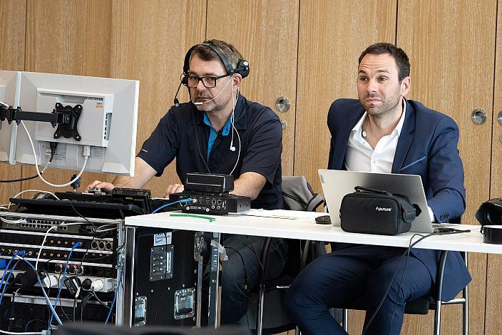 K19 Michael Nussbaumer, Pressekonferenz Int. Raiffeisen Oberösterreich Rundfahrt (UCI Kat. 2.2), Olympiazentrum Linz  