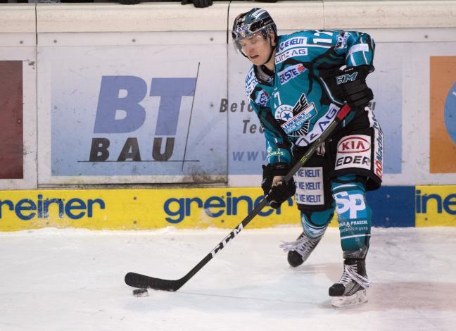 Stefan Freunschlag (EHC Liwest Black Wings Linz), EHC Liwest Black Wings Linz vs HDD Olimpija Ljubljana 