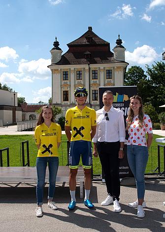 Michal Schlegel (CZE, Team Elkov Kasper) im Gelben Raiffeisen Trikot des Gesamtführenden 3. Etappe Traun - Hinterstoder, Int. Raiffeisen Oberösterreich Rundfahrt UCI Kat. 2.2