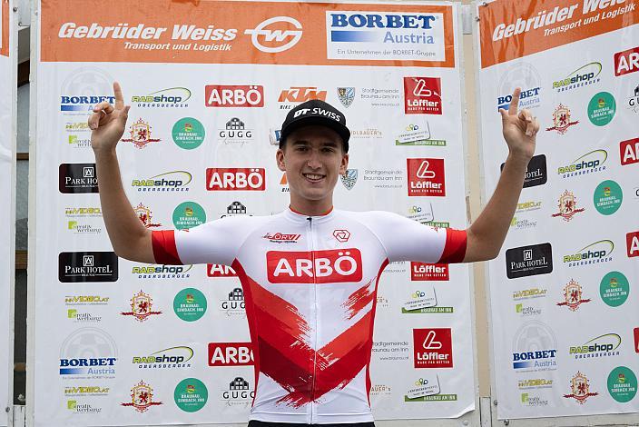 Bester U23 Fahrer Paul Buschek (AUT, Tirol KTM Cycling Team), 24. Int. Braunauer Radsporttage um den Preis der Firma BORBET Austria Radsport, Cycling League Austria, Herren Radliga, Ranshofen, 23. Braunauer Radsporttage