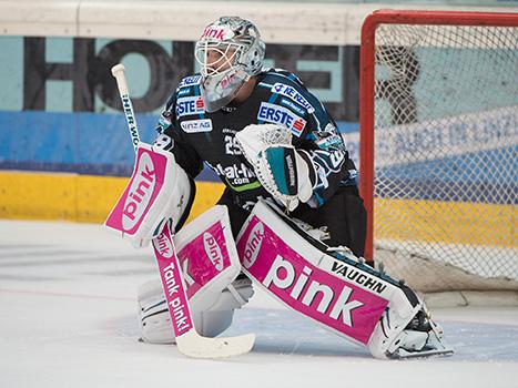 Michael Ouzas, Tormann, Linz, EHC Liwest Black Wings Linz vs HCB Suedtirol