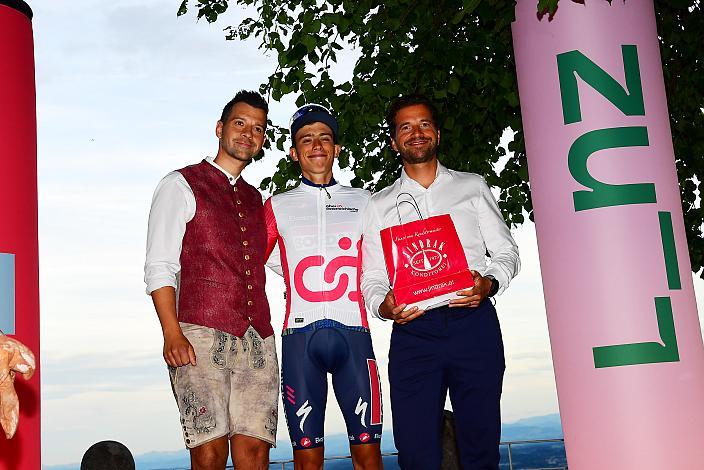Etappensieger Henrique RIBEIRO BRAVO (BRA, SOUDAL QUICK-STEP DEVO TEAM) Punktetrikot,  1. Etappe Linz Hauptplatz - Pöstlingberg, Oberösterreich Rundfahrt
