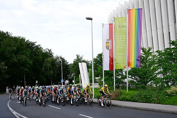 Das Peloton am Weg zum Pöstlingberg 1. Etappe Linz Hauptplatz - Pöstlingberg, Oberösterreich Rundfahrt