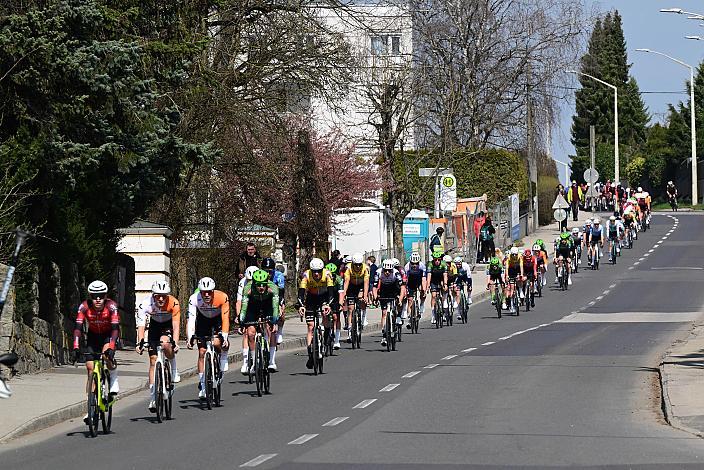 Das Peloton in Leonding,  65. Rad Saison Eroeffnungsrennen Leonding