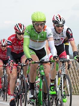 Clemens Fankhauser, Hrinkow Advrics Cycleang Team, sprintet auf den 4. Platz. 54. Int. Kirschbluetenrennen, Wels