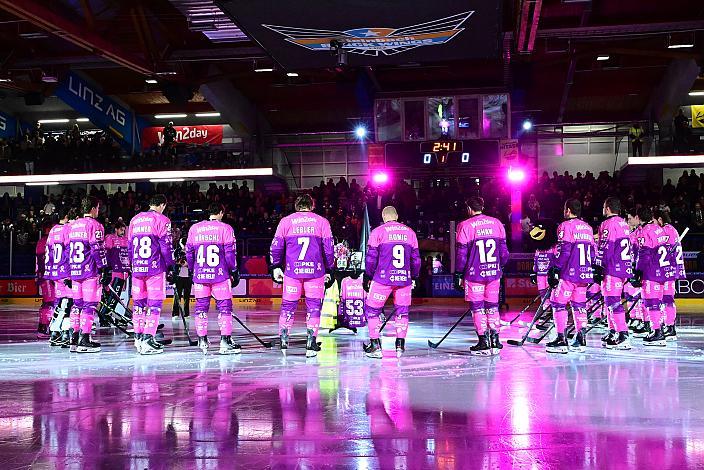 Gedenken an Herbert Höfler, ICE, Steinbach Black Wings Linz vs HC Tiwag Innsbruck - Die Haie Linz, AG Eisarena 