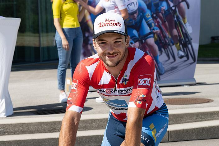 im roten Trikot des Besten Österreicher Florian Gamper (AUT, Team Felbermayr Simplon Wels), St.Florian, Asten - Resort Hinterstoder, Höss, Int. Raiffeisen Oberösterreich Rundfahrt UCI Kat. 2.2