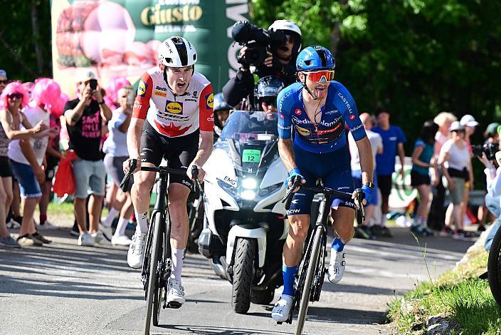 Derek Gee-West (CAN, Lidl - Trek), Giulio Ciccone (ITA, Lidl - Trek), 19 Etappe. Feltre  -  Alleghe (Piani di Pezze)   (151km) 109. Giro d Italia