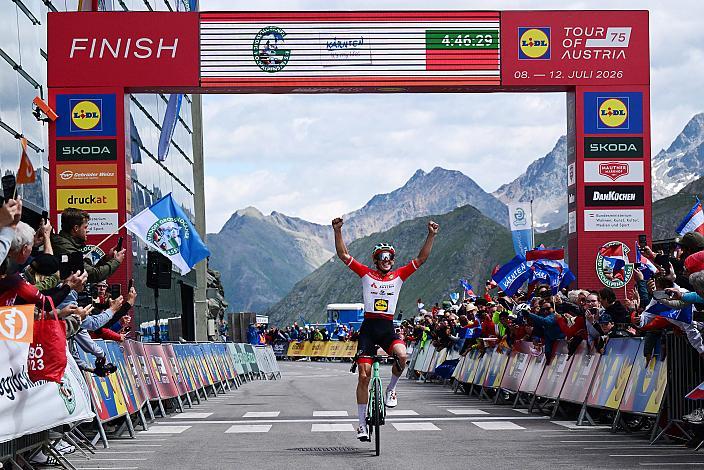 Etappensieger Gregor Mühlberger (AUT, Austria), 2. Etappe von Bad Kleinkircheim auf den Großglockner, 188km, Tour of Austria