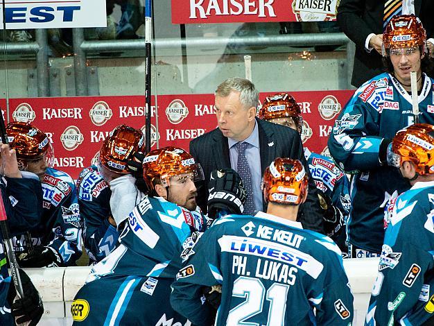 Trainer Rob Daum, EHC Liwest Black Wings Linz vs HDD Telemach Olimpija Ljubljana
