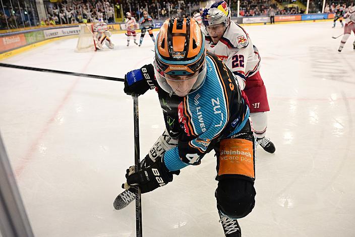 Graham Knott (Steinbach Black Wings Linz), Dennis Robertson (EC Red Bull Salzburg)  Win2Day ICE Hockey League,  Steinbach Black Wings Linz vs EC Red Bull Salzburg,  Linz AG Eisarena 