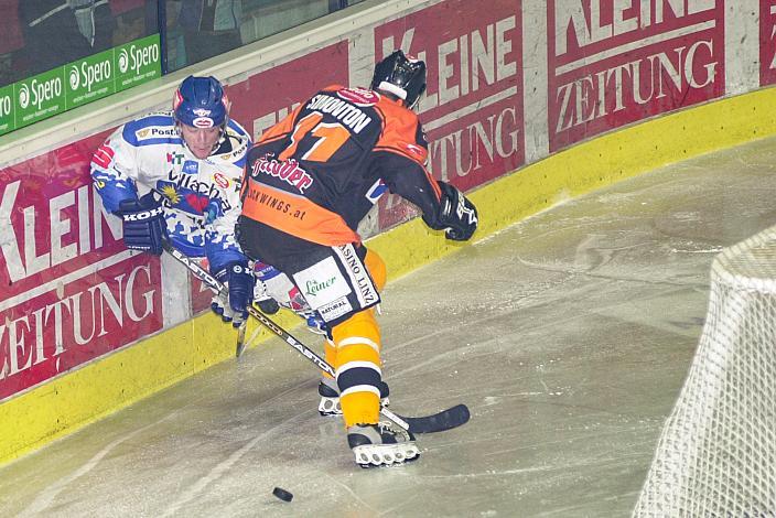 Roland Kaspitz (VSV), Reid Simonton (Black Wings Linz) 4. Finale in Villach um den Meistertitel EC VSV - Black Wings Linz