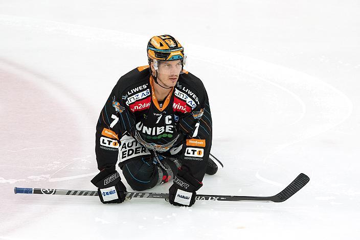 Brian Lebler (Steinbach Black Wings Linz) Steinbach Black Wings Linz vs HC Pustertal Woelfe, 7. Runde ICE Hockey League, Steinbach Black Wings Linz, Linz AG Eisarena 