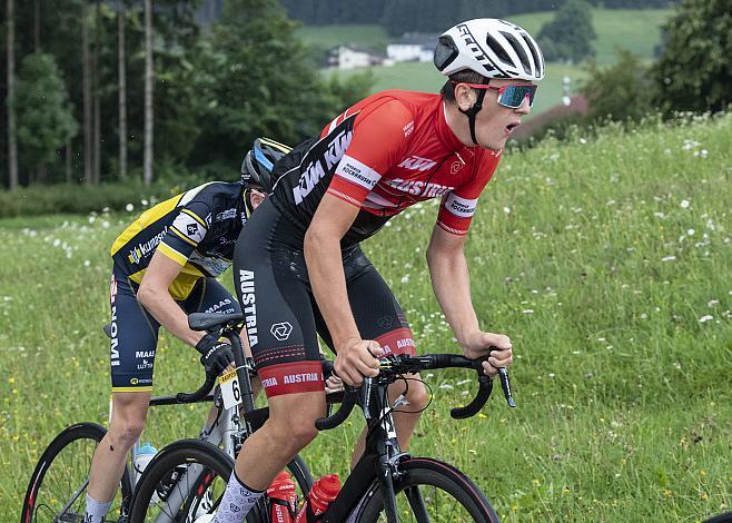 Maximilian Schmidbauer (AUT, Team Ã–sterreich), Roel van Sintmaartensdijk (NED, Willebrord Wil Vooruit)  2. Etappe Rohrbach - Rohrbach, OberÃ¶sterreich Junioren Rundfahrt